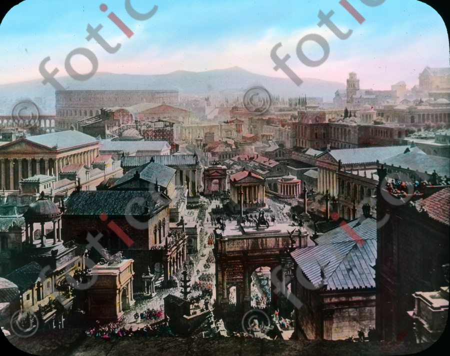Ansicht des antiken Roms | View of ancient Rome - Foto simon-107-034.jpg | foticon.de - Bilddatenbank für Motive aus Geschichte und Kultur